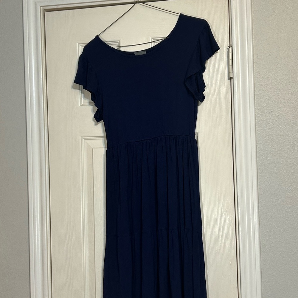 Elegant Navy Blue Women's Dress